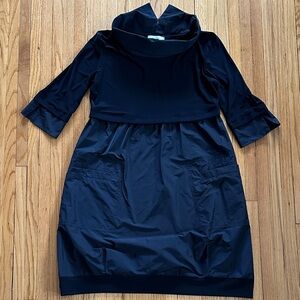 Joseph Ribkoff Navy Casual Knee-Length A-Line Dress | 12